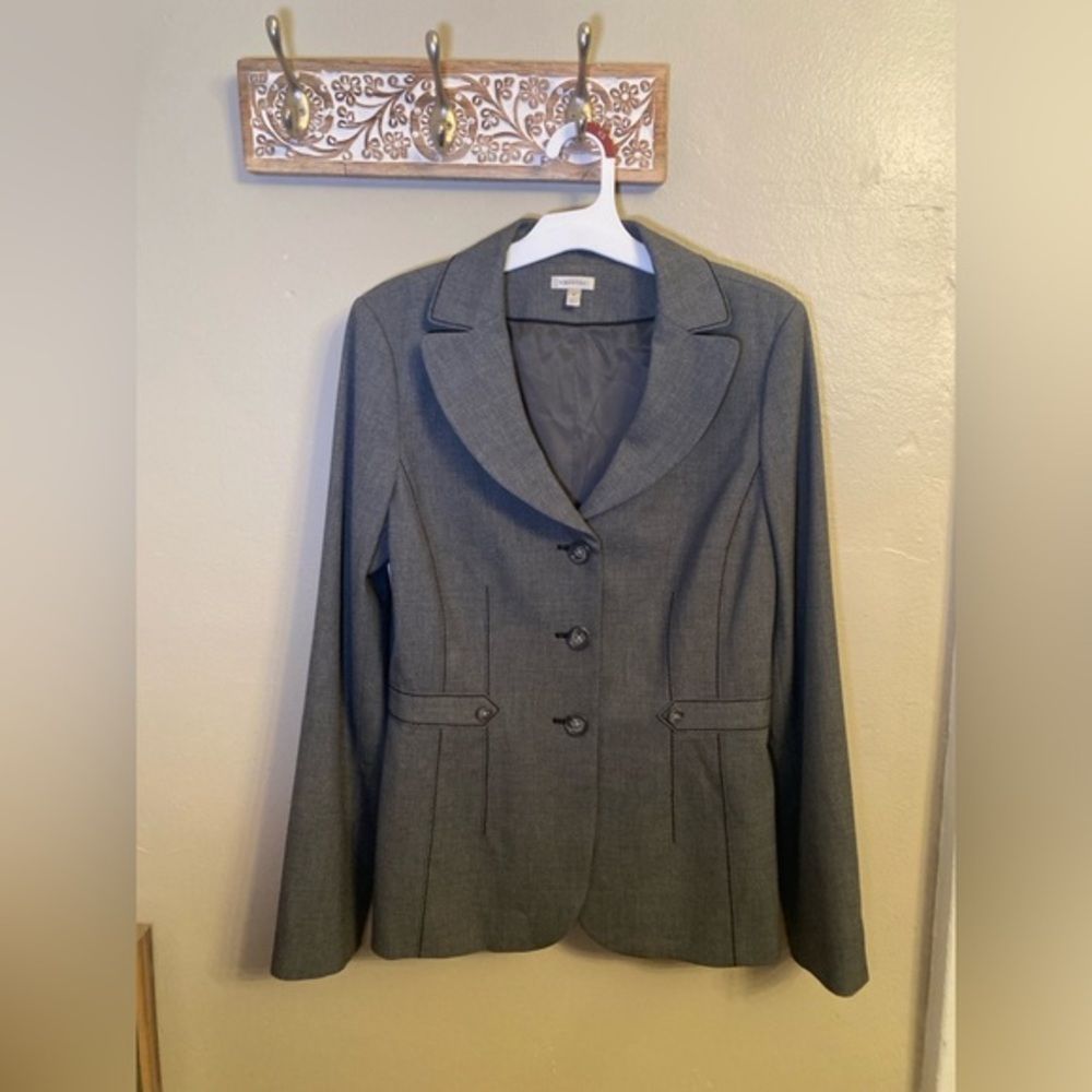 Semantiks Gray Professional Blazer Tailored Fit